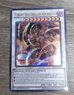 Yugioh Tcg Tyrant Red Dragon Archfiend TDIL-EN050 Ultra Rare 1st Ed NM - Image 1