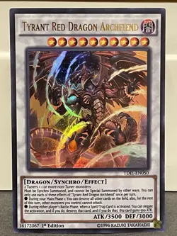 Tyrant Red Dragon Archfiend - TDIL-EN050 - Ultra Rare - 1st Edition - VLP - Image 1