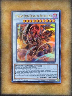 Yugioh Tyrant Red Dragon Archfiend TDIL-EN050 Ultra Rare 1st Ed NM - Image 1