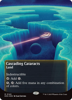 Cascading Cataracts (FOIL) x1 - MTG Edge of Eternities: Stellar Sights EOS #140 - Image 1