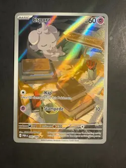 2026 Pokemon MEG Perfect Order Espurr 95 /88 Full art Holo illustration rare - Image 1
