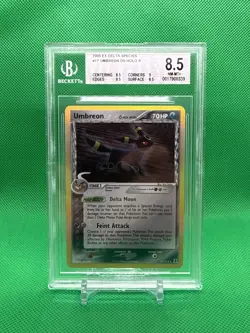 2005 Pokemon Ex Delta Species Umbreon #17 Holo BGS 8.5 - Great Subgrades! - Image 1
