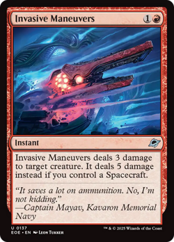 Invasive Maneuvers (FOIL) x1 - MTG Edge of Eternities EOE #137 - Image 1