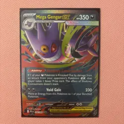 Pokemon TCG Mega Gengar ex 056/094 Phantasmal Flames Holo Double Rare - Image 1