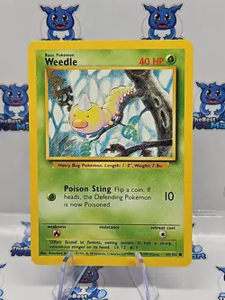 Weedle 69/102 Base Set Pokemon - LP - Image 1