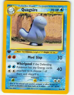 Quagsire - 1st Edition - 48/64 Neo Revelation - Pokemon TCG - 2001 - Image 1