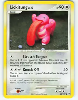 Lickitung - 80/127 Platinum - Pokemon TCG - 2009 - Image 1
