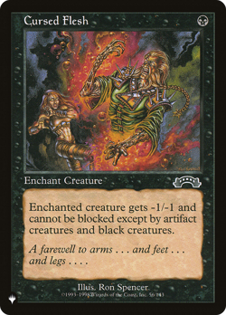 Cursed Flesh (REGULAR) x1 - MTG The List PLST #EXO-56 - Image 1
