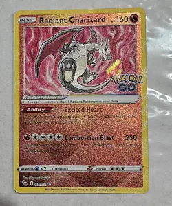 Pokemon Go Radiant Charizard full holo rare 11/78 near mint or better - Image 1