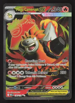Mega Camerupt ex Ultra Rare Holo MEG 156/132 NM Pokemon TCG - Image 1