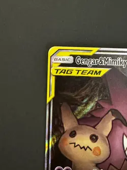 Pokemon TCG Gengar & Mimikyu GX Full Art 165/181 Team Up Ultra Rare Holo English - Image 3