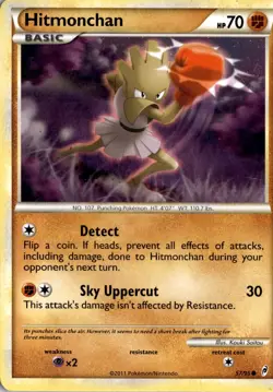 Hitmonchan 57/95 Call of Legends Pokemon Card TCG - Image 1