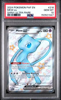 Mew Ex 216 Pokemon Paldean Fates PSA 10 - Image 1