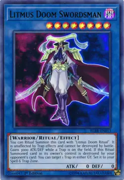 Litmus Doom Swordsman - BLRR-EN013 - Ultra Rare - 1st Edition - Lightly Played - - Image 1