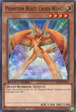 Phantom Beast Cross-Wing - SBCB-EN044 - Common - 1st Edition - Lightly Played - - Image 1