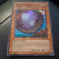 yugioh Giant Germ CP05-EN002 SUPER RARE little dent on corner - Image 2