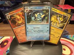 Pokemon Flareon Vaporeon Jolteon SVP 167 168 169 Prismatic Evolutions Promo Card - Image 1