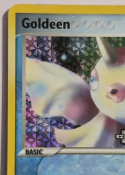 Pokemon GOLDEEN Card 61/107 Reverse Holo Stamped Common MP DEOXYS Moderate Play - Image 2