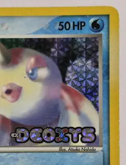 Pokemon GOLDEEN Card 61/107 Reverse Holo Stamped Common MP DEOXYS Moderate Play - Image 3