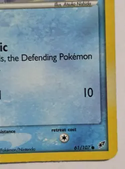 Pokemon GOLDEEN Card 61/107 Reverse Holo Stamped Common MP DEOXYS Moderate Play - Image 5