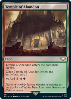 Temple of Abandon Warhammer 40,000 NM Land Rare MAGIC MTG CARD ABUGames - Image 1