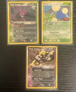 Pokemon Card Lot Reverse Holo Ex Team Rocket Returns Hypno Crobat Jumpluff Stamp - Image 1