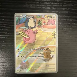 Pokemon Chansey 187/167 Illustration Rare Holo Sv06 Twilight Masquerade Card - Image 1