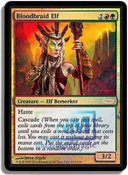 Bloodbraid Elf (FNM PROMO) FOIL PLD Red Green MAGIC GATHERING CARD ABUGames - Image 1