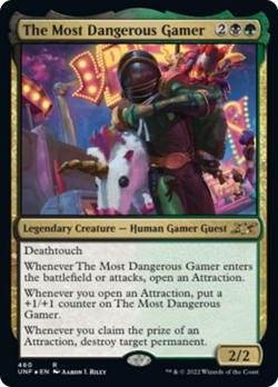 The Most Dangerous Gamer (460 Galaxy) FOIL Unfinity NM Rare CARD ABUGames - Image 1