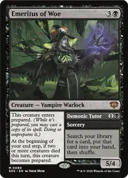 Emeritus of Woe SOS 0080 NM MTG Secrets of Strixhaven Mythic Card - Image 1
