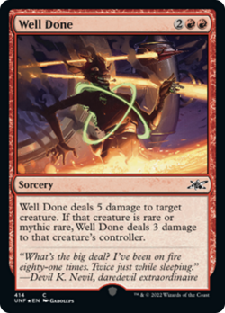 Well Done (414 Galaxy) FOIL Unfinity NM Sorcery Common MAGIC MTG CARD ABUGames - Image 1