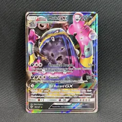 Pokemon Alolan Muk GX Card #84/147 SM Burning Shadows LP - Image 1
