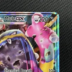 Pokemon Alolan Muk GX Card #84/147 SM Burning Shadows LP - Image 3