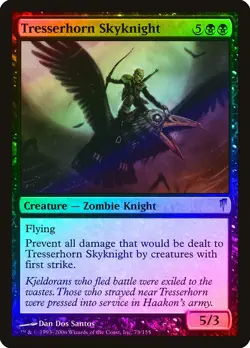 Tresserhorn Skyknight FOIL Coldsnap HEAVILY PLD Black Uncommon MTG CARD ABUGames - Image 1