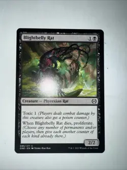 NM Blightbelly Rat, MTG, Phyrexia: One, Magic the Gathering, 85 - Image 1