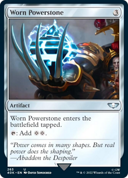 Worn Powerstone Warhammer 40,000 NM Artifact Uncommon MAGIC CARD ABUGames - Image 1