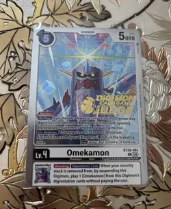 Digimon Card Game Omekamon Judge Foil BT20-083 Promo - Image 1