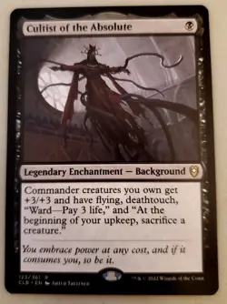1x Cultist of the Absolute CLB Battle for Baldur's Gate Magic the Gathering NM - Image 1