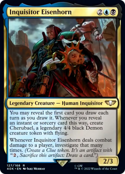 Inquisitor Eisenhorn Warhammer 40,000 MINT Creature Rare CARD ABUGames - Image 1