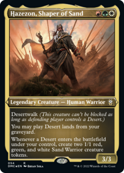 Hazezon, Shaper of Sand (54 ETCHED) FOIL Dominaria United Commander NM ABUGames - Image 1