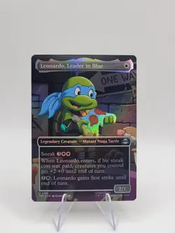 Leonardo, Leader in Blue (Borderless) Teenage Mutant Ninja Turtles Foil - Image 1
