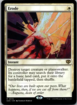 Erode 15 Rare Secrets of Strixhaven Magic: The Gathering Near Mint - Image 1