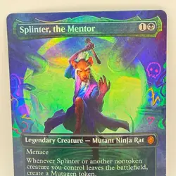 MTG Splinter the Mentor Foil Secret Lair TMNT 0003 Mythic Rare Borderless Rat - Image 1