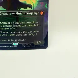 MTG Splinter the Mentor Foil Secret Lair TMNT 0003 Mythic Rare Borderless Rat - Image 3