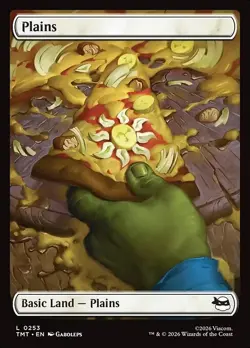 Plains Foil Teenage Mutant Ninja Turtles 253 NM MTG - Image 1