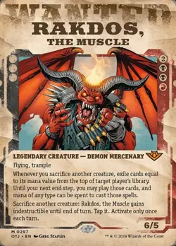 Rakdos, the Muscle - Extended Art Showcase OTJ NM MTG - Image 1