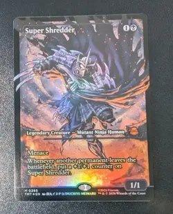 MTG *FOIL SHOWCASE* Teenage Mutant Turtles Mythic SUPER SHREDDER NM - Image 1