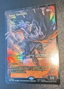 MTG *FOIL SHOWCASE* Teenage Mutant Turtles Mythic SUPER SHREDDER NM - Image 2