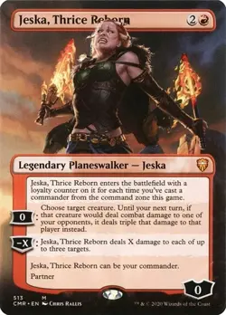 Jeska, Thrice Reborn - Extended Art CMR NM MTG - Image 1