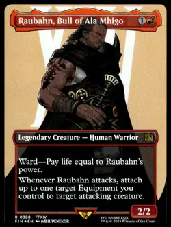 Raubahn, Bull of Ala Mhigo (Borderless) #388 Final Fantasy Foil - Image 1